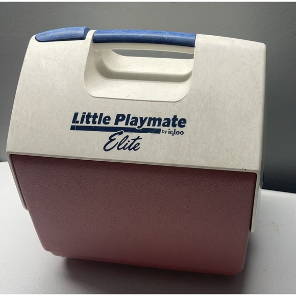 Vtg Rare Igloo Little Playmate Elite Red White & Blue 9 Can Capacity Cooler - Picture 1 of 6
